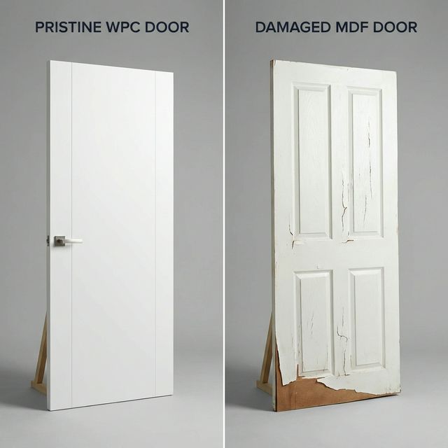 השוואת דלתות WPC מול MDF
